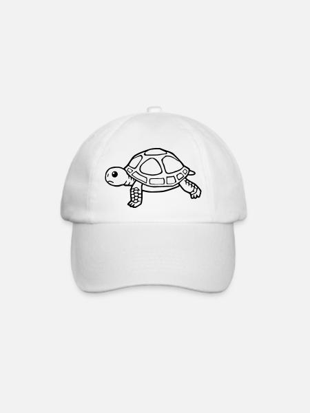 Schildkröten Schildkröten - Baseballkappe - Weiß/Weiß