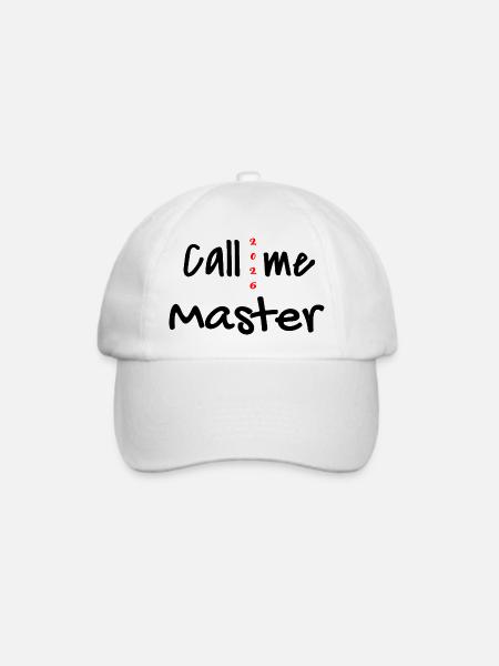 Master 2026 Abschluss Promotion Sponsion - Baseballkappe - Weiß/Weiß