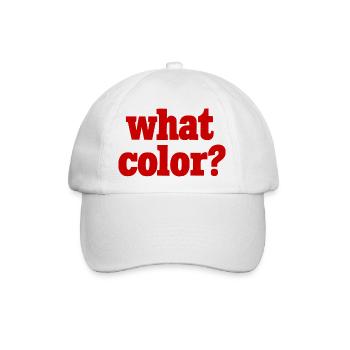 what color? - rot - Baseballkappe - Weiß/Weiß - Vorne