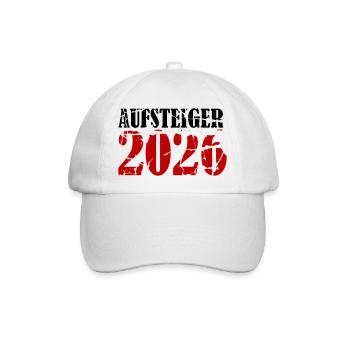 Aufsteiger 2026 Aufstieg - Baseballkappe - Weiß/Weiß - Vorne