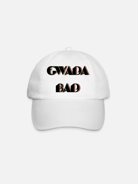 gwada_bad - Baseballkappe - Weiß/Weiß