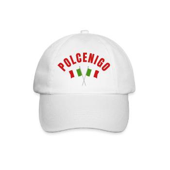 Polcenigo Emblem der italienischen Flagge - Baseballkappe - Weiß/Weiß - Vorne