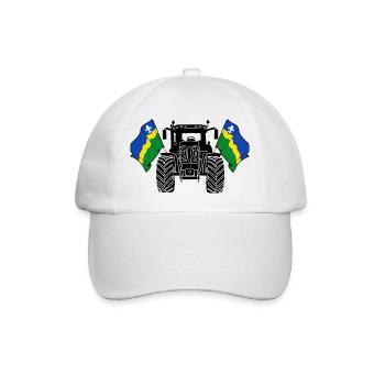 Flevoland_Tractor_Pride - Baseballkappe - Weiß/Weiß - Vorne
