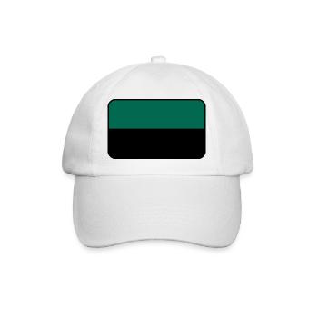 Texel-Flaggenlogo – Inselkleidung - Baseballkappe - Weiß/Weiß - Vorne