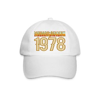 Originales Vintage-Logo 1978 - Baseballkappe - Weiß/Weiß - Vorne
