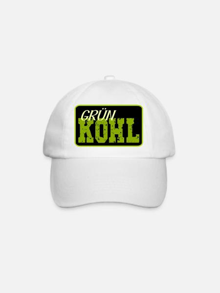 Grünkohl Kohl - Baseballkappe - Weiß/Weiß