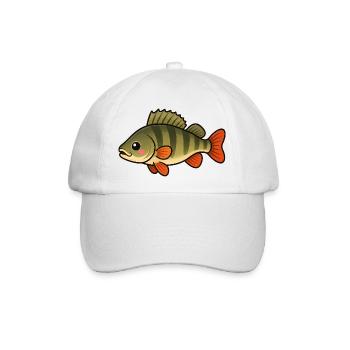 Cute Perch Kids Angeldesign - Baseballkappe - Weiß/Weiß - Vorne