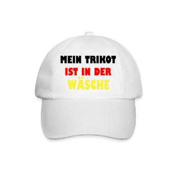Mein Trikot ist in der Wäsche - Baseballkappe - Weiß/Weiß - Vorne