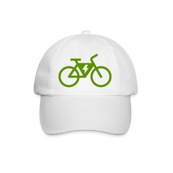 E-bike, E-Biker, Fahrradtour - Baseballkappe - Weiß/Weiß - Vorne