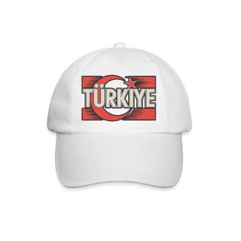 Türkiye - Baseballkappe - Weiß/Weiß - Vorne