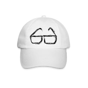 Brille  - Baseballkappe - Weiß/Weiß - Vorne