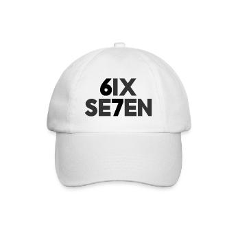 Six Seven - 67 - Meme - Basketball - 6-7 - Baseballkappe - Weiß/Weiß - Vorne