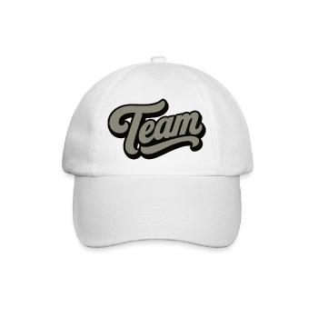 Team - Baseballkappe - Weiß/Weiß - Vorne