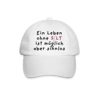 Ein Leben ohne Sylt ist möglich aber sinnlos - Baseballkappe - Weiß/Weiß - Vorne