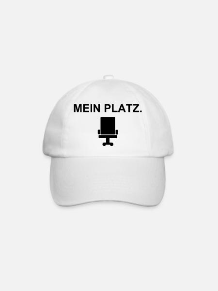 Mein Platz – Bürostuhl-Statement - Baseballkappe - Weiß/Weiß