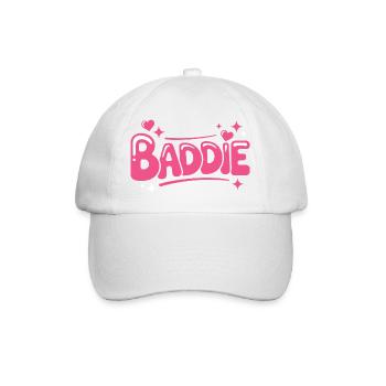 Baddie Aesthetic Böses Mädchen Bad Girl Baddie - Baseballkappe - Weiß/Weiß - Vorne