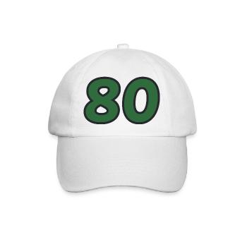 JUBILÄUM. 80. 80 JAHRE. 80. JUBILÄUM. - Baseballkappe - Weiß/Weiß - Vorne