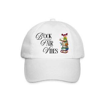Nur Buchmesse-Vibes - Baseballkappe - Weiß/Weiß - Vorne