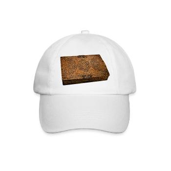 Ornamentiertes Blumenkorb Schatzkästchen - Baseballkappe - Weiß/Weiß - Vorne
