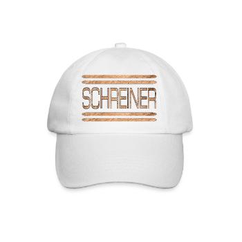 Schreiner Holz - Baseballkappe - Weiß/Weiß - Vorne