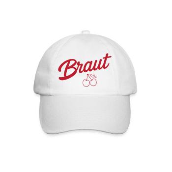 Team Braut Kirsche - Baseballkappe - Weiß/Weiß - Vorne