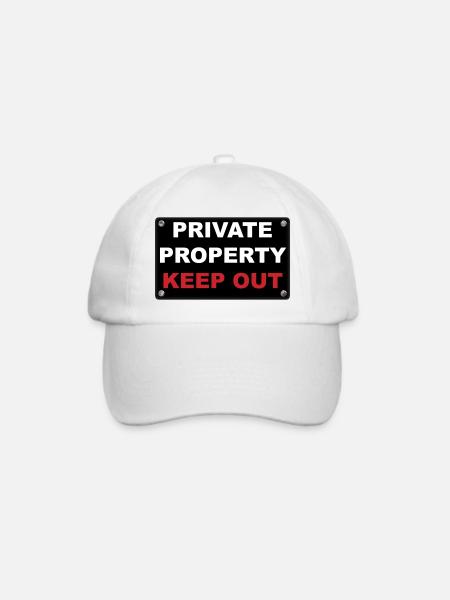 private property - Baseballkappe - Weiß/Weiß