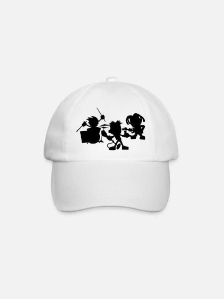 Band - Baseballkappe - Weiß/Weiß