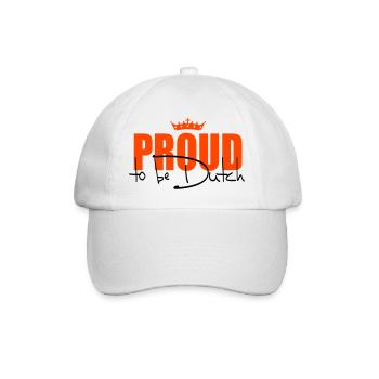 Proud to be Dutch - Baseballkappe - Weiß/Weiß - Vorne