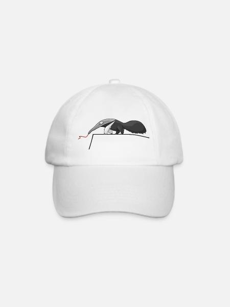 Ameisenbär - Baseballkappe - Weiß/Weiß