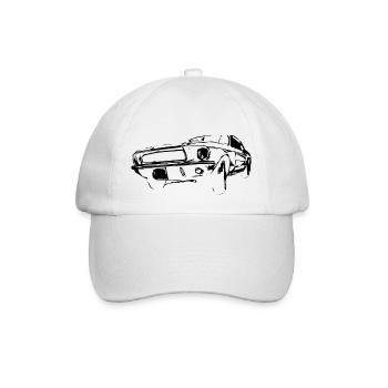 US Car Black - Baseballkappe - Weiß/Weiß - Vorne
