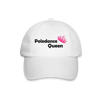 poledance pole fitness sexy poletänzerin Geschenk - Baseballkappe - Weiß/Weiß - Vorne