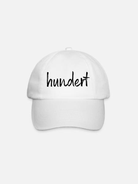 100 hundert Jubiläum Jahrestag Geburtstag Geschenk - Baseballkappe - Weiß/Weiß