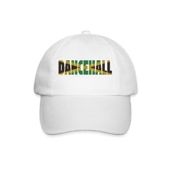 Jamaica Dancehall - Baseballkappe - Weiß/Weiß - Vorne