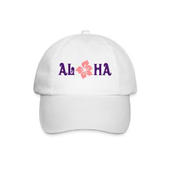 aloha - Baseballkappe - Weiß/Weiß - Vorne