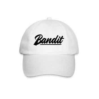 bandit motorrad rebell patch sticker aufkleber - Baseballkappe - Weiß/Weiß - Vorne