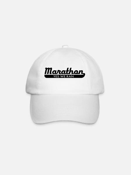 Marathon - Baseballkappe - Weiß/Weiß