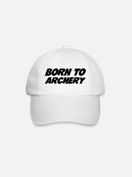 Born to Archery - Baseballkappe - Weiß/Weiß
