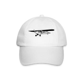 Piper Cub - Baseballkappe - Weiß/Weiß - Vorne
