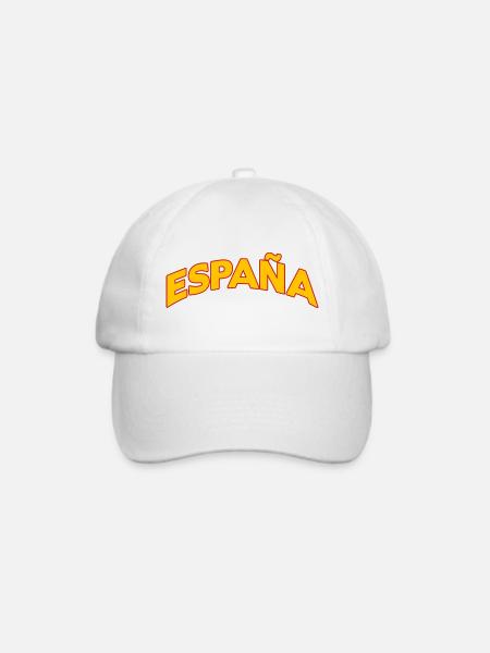 Spanien 5 - Baseballkappe - Weiß/Weiß