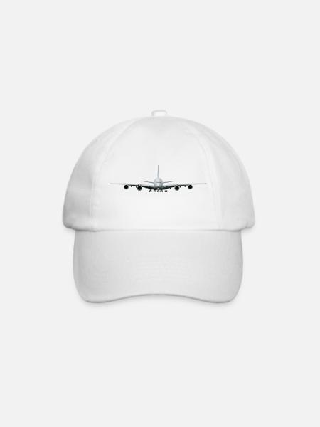 A-380 - Baseballkappe - Weiß/Weiß