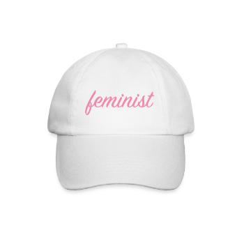 Feminist - Baseballkappe - Weiß/Weiß - Vorne
