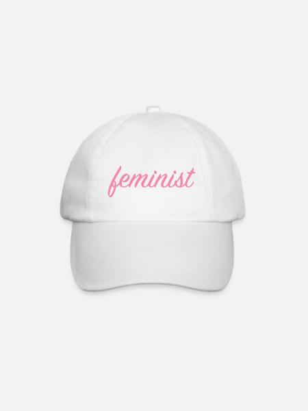 Feminist - Baseballkappe - Weiß/Weiß