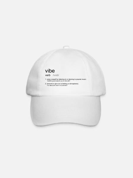 vibe definition - Baseballkappe - Weiß/Weiß