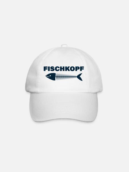 FISCHKOPF - Baseballkappe - Weiß/Weiß