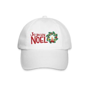 Joyeux Noel - Baseballkappe - Weiß/Weiß - Vorne