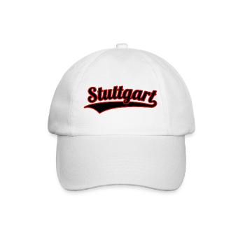 Stuttgart Sport Schriftzug - Baseballkappe - Weiß/Weiß - Vorne