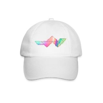 Tangram Wurm Neon Edition No. 1 - Baseballkappe - Weiß/Weiß - Vorne