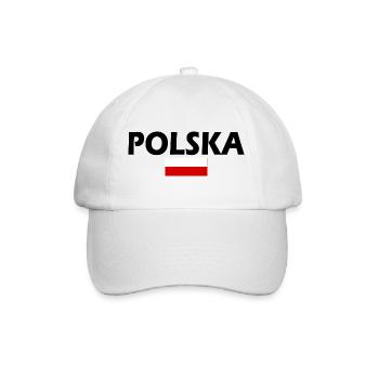 Polska - Baseballkappe - Weiß/Weiß - Vorne