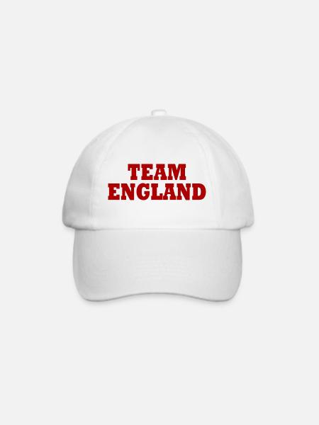 England - Baseballkappe - Weiß/Weiß