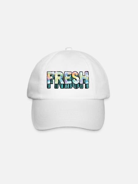 Fresh - Baseballkappe - Weiß/Weiß